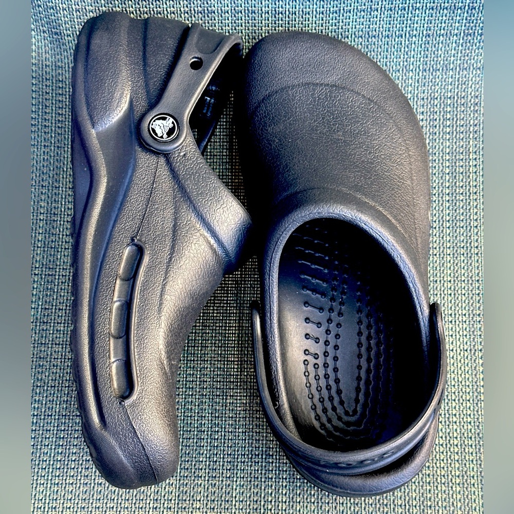 Crocs Specialist Work Clog Sandal Black Roomy Fit Mens 6 Womens 8 Solid - Picture 6 of 10